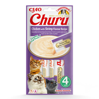 Inaba Cat Churu - Csirke, garnélával püré