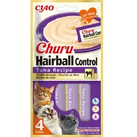 Inaba Cat Ciao Churu Hairball krémes macskaeledel - tonhal