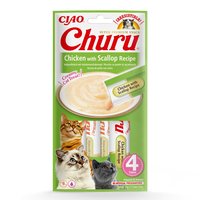 Inaba Cat Churu csirke, fésűkagylóval püré