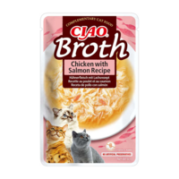 Inaba Cat Ciao Broth Csirkeleves, lazaccal