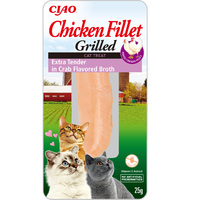 Inaba Cat Grillezett Csirke Filé - extra puha, rákkal ízesített húslevesben