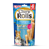 INABA Churu Rolls - tonhal és fésűkagyló