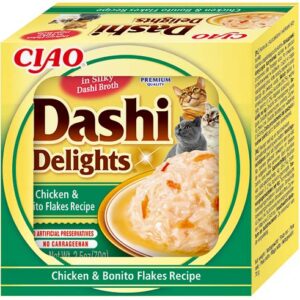 Inaba Cat Dashi Delights nedves macskaeledel - csirke, bonito pehely