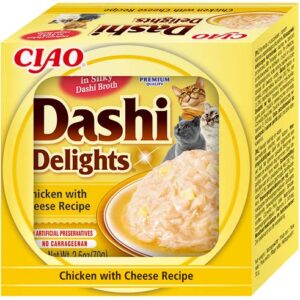 Inaba Cat Dashi Delights nedves macskaeledel - csirke, sajt