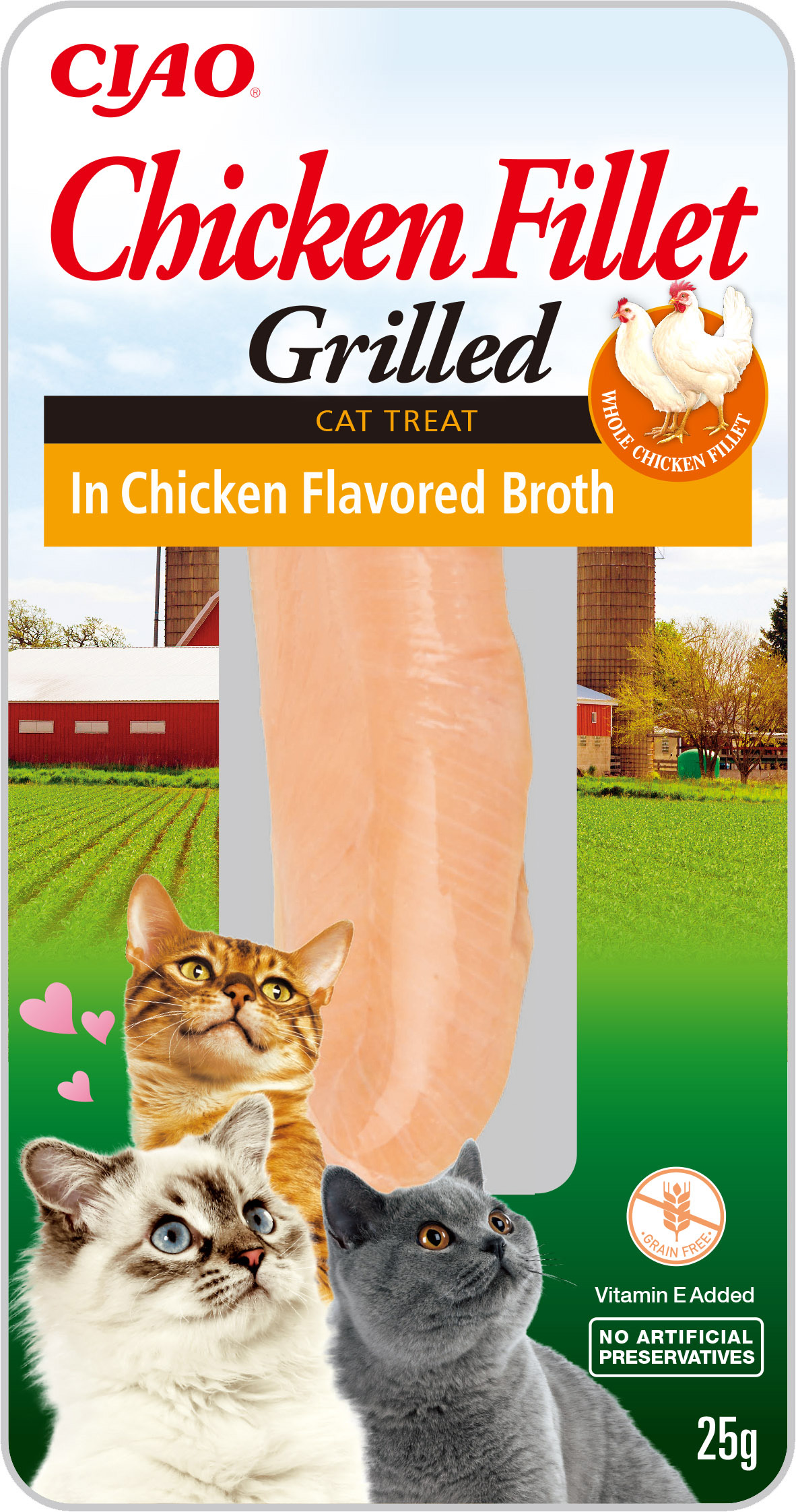 Inaba Cat Grillezett Csirke Filé - csirkés húslevesben