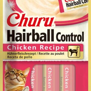 Inaba Cat Ciao Churu Hairball krémes macskaeledel - csirke