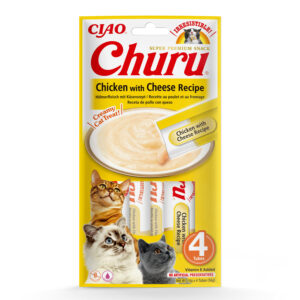 INABA Cat Churu Csirke Sajttal Püré
