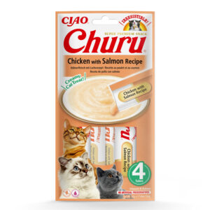 Inaba Cat Ciao Churu Csirke, lazaccal püré