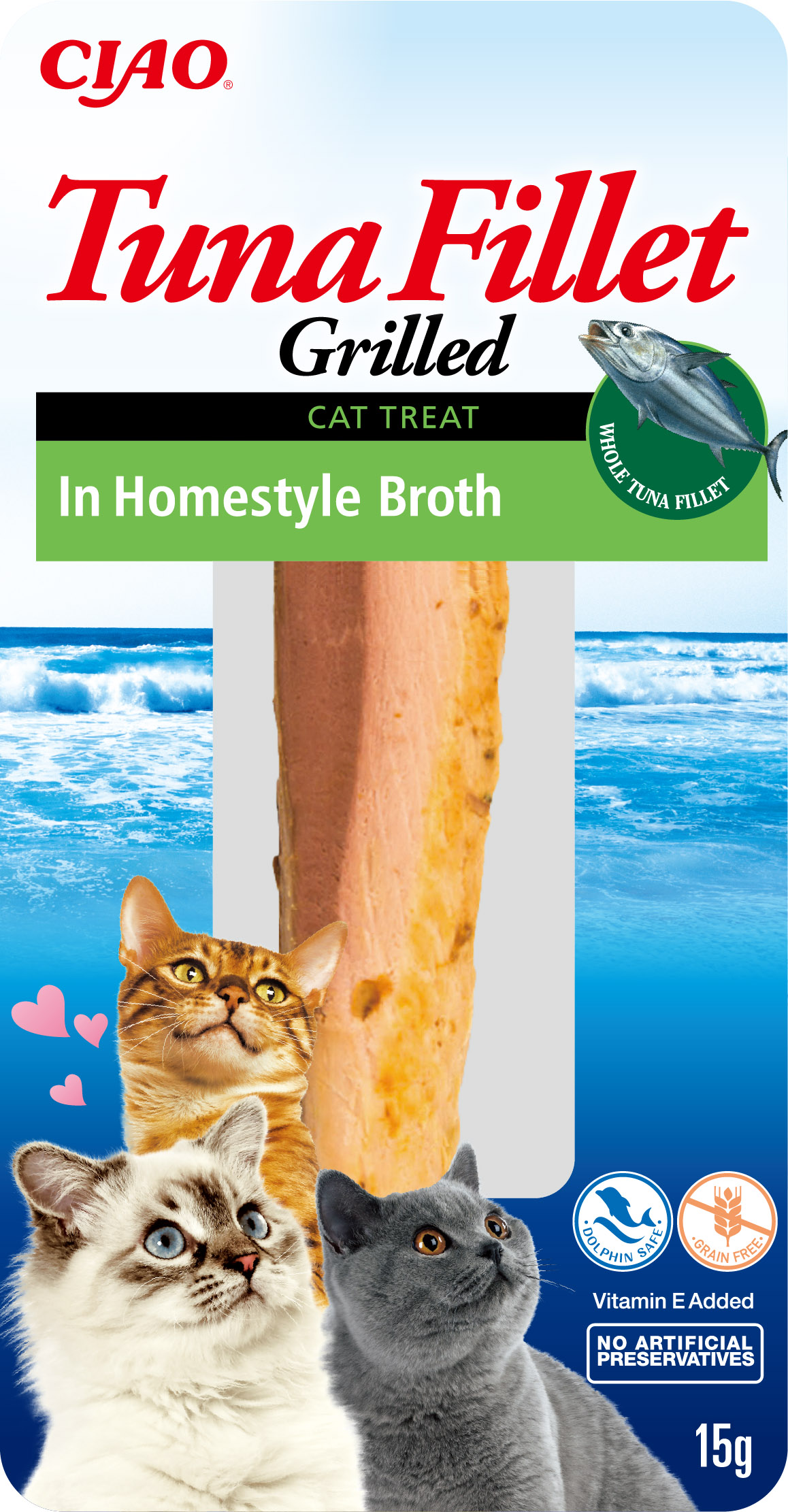 Inaba Cat Grillezett Tonhalfilé házi húslevesben